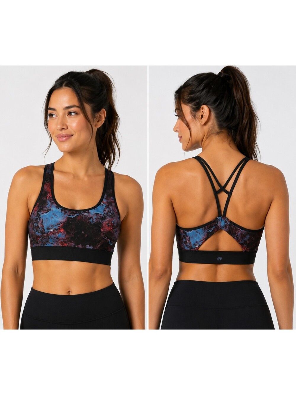 NWT Cycle House by Marika Moonlit Ocean Oxidize Sports Bra Size M Racerback